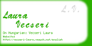 laura vecseri business card